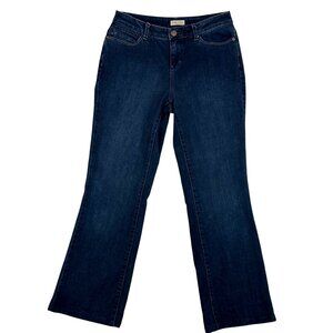 Coldwater Creek Womens Bootcut Jeans Size 4 Dark Wash Cotton Blend
